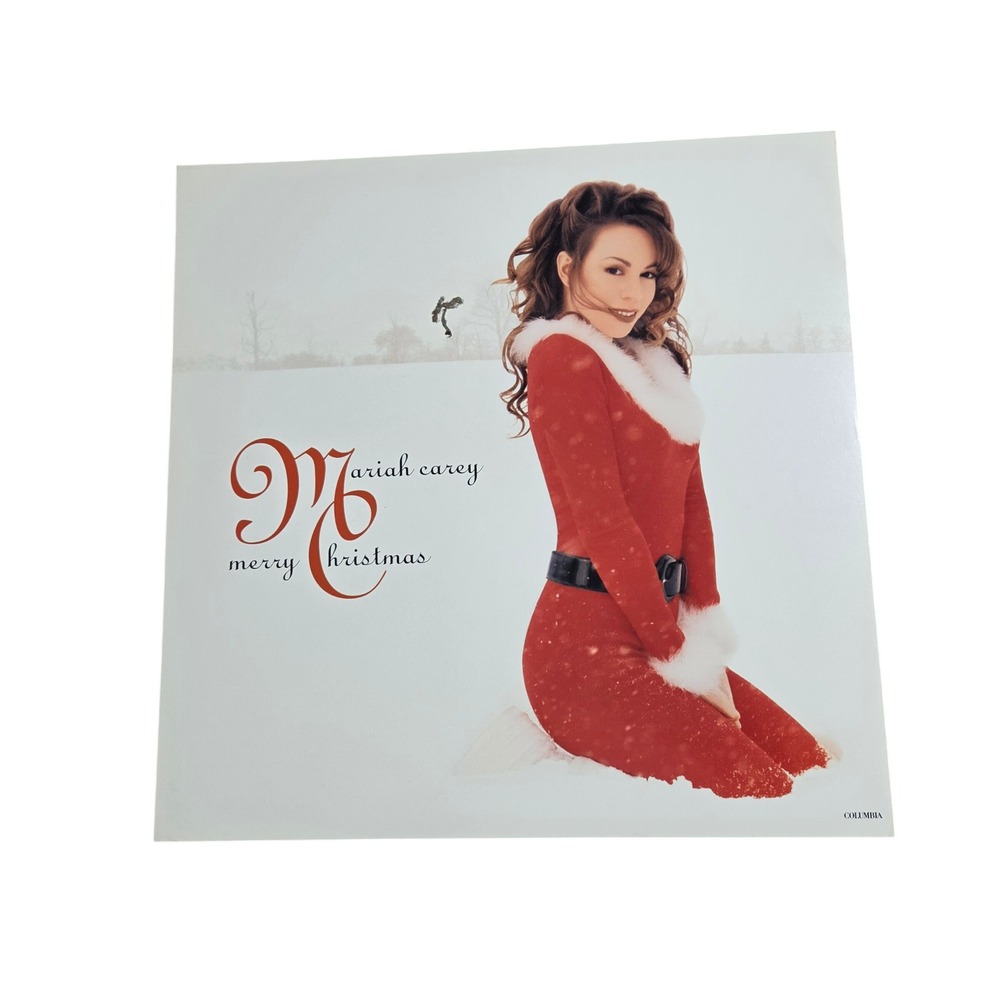 Mariah Carey Merry Christmas 1994 Promo Flat Poster 12x12 Columbia Double Sided